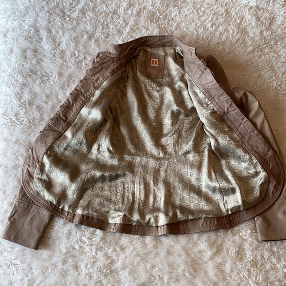 Boss Orange Leather Military Jacket - Picture 3 of 4